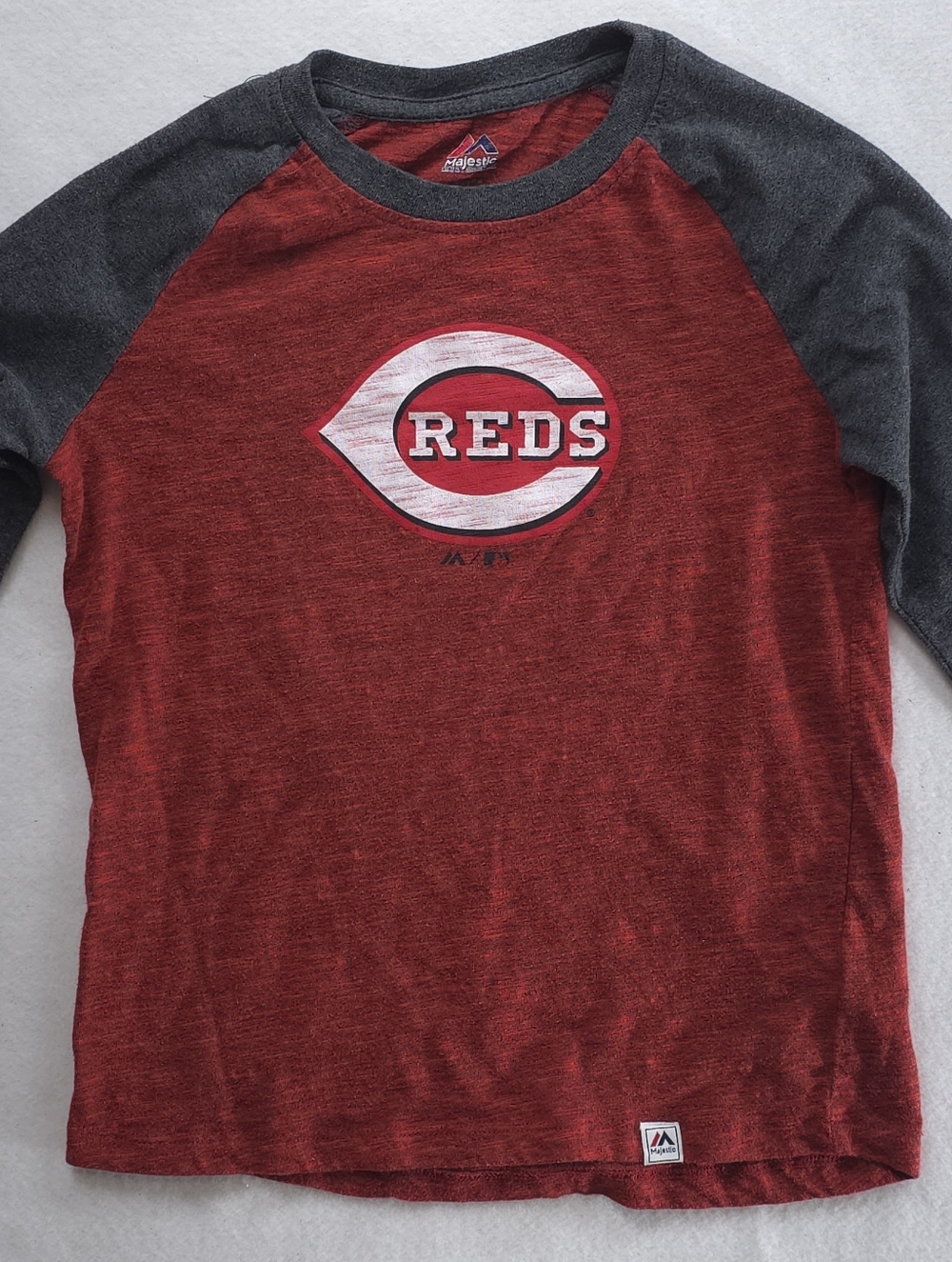 Cincinnati Reds Majestic Childs Long Sleeve Small Shirt